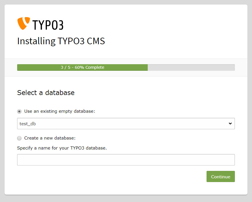 Typo-3 Select Database