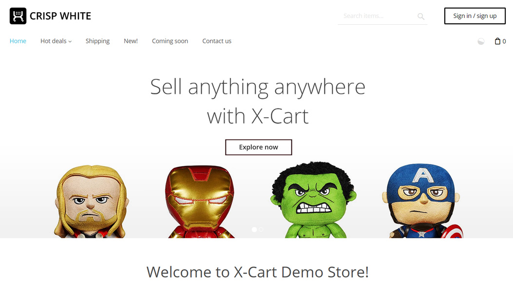 X-Cart homepage