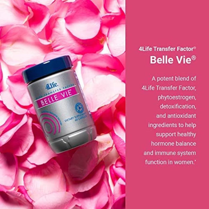 Amazon.com: 4Life Transfer Factor Belle Vie - Targeted Support for Female Hormone Balance, Reproductive Support, and Breast Health - 60 Capsules : Health & Household