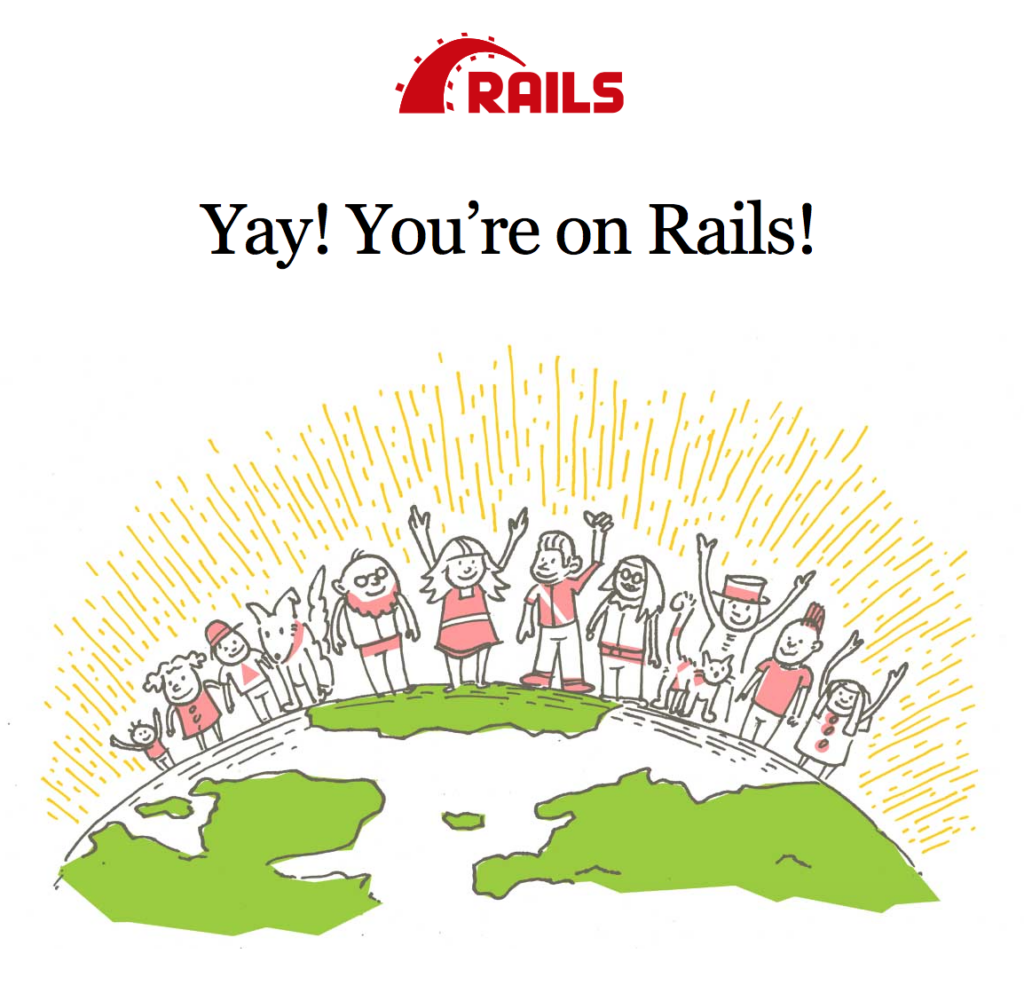 How to Install Ruby On Rails on Ubuntu 20.04 Welcome page