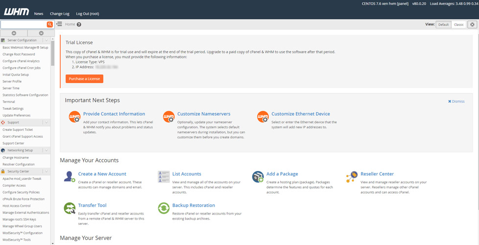 Install cPanel & WHM on AWS EC2 Instance