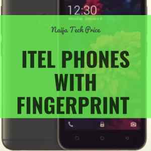 itel phone with fingerprint and prices