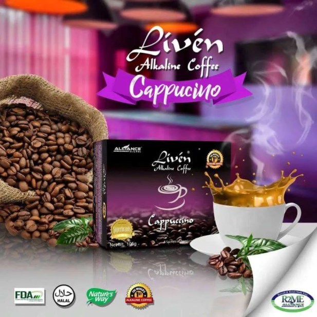Liven Alkaline Cappuccino Coffee 