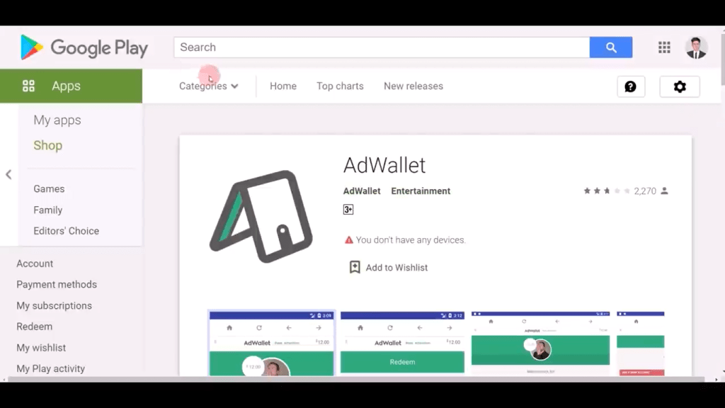 Make Money Online By Viewing Ads On AdWallet App
