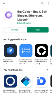buycoins Africa app download from play store
