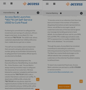 How to block access bank account