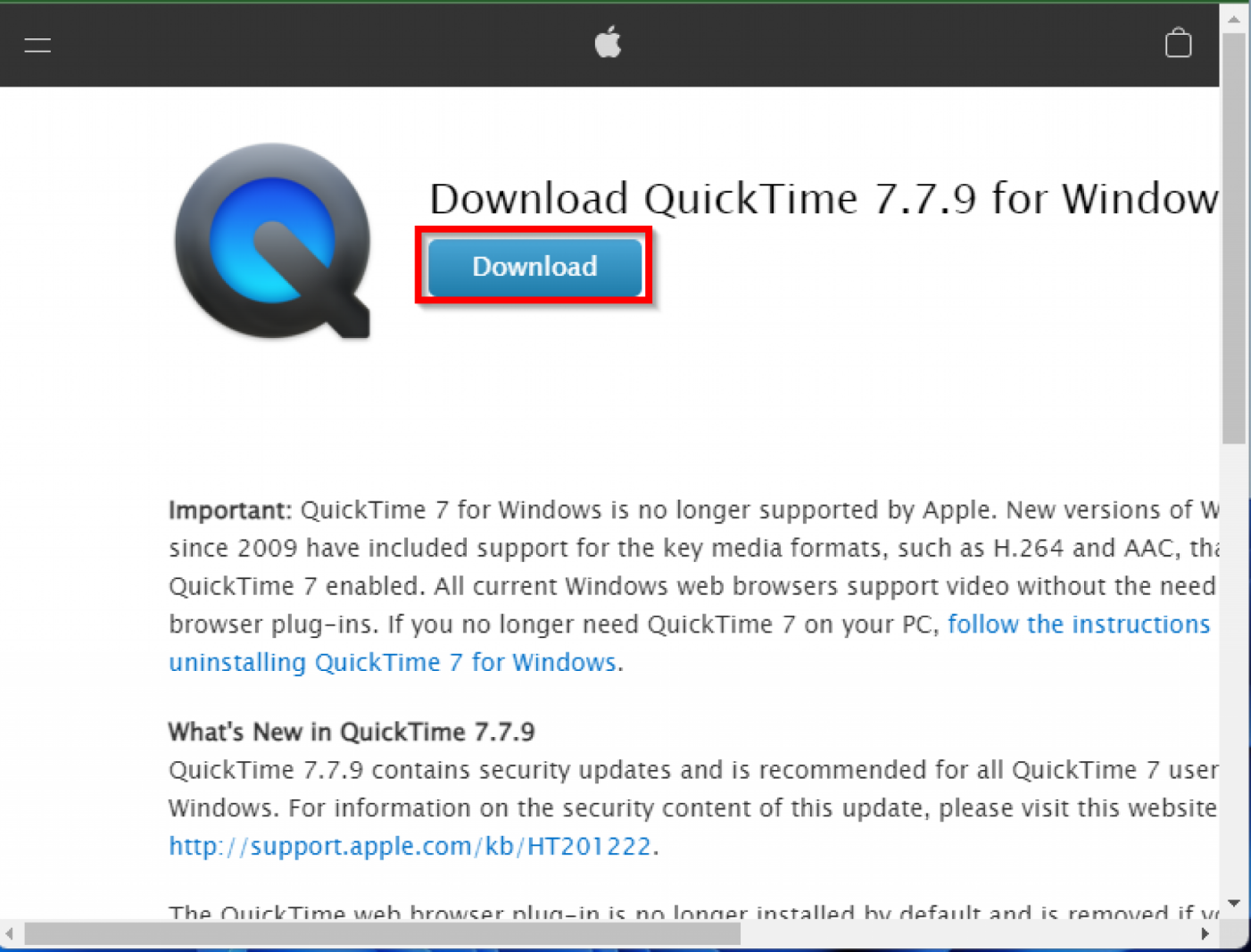 How to download QuickTime on Windows 11