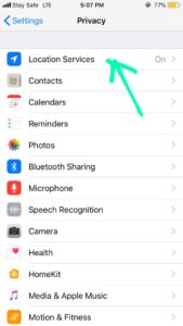 Apps That Can Access Your Location On iPhone
