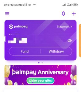Palmpay anniversary promo