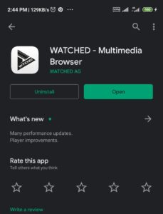 Watched app on play store use to watch netflix for free