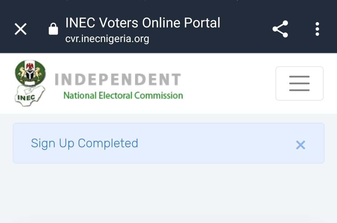PVC online registration in Nigeria