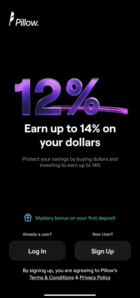 Pillow Fund App Interest rate