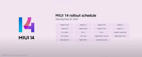 List Of Xiaomi Phones Receiving MIUI 14 Updates In 2023