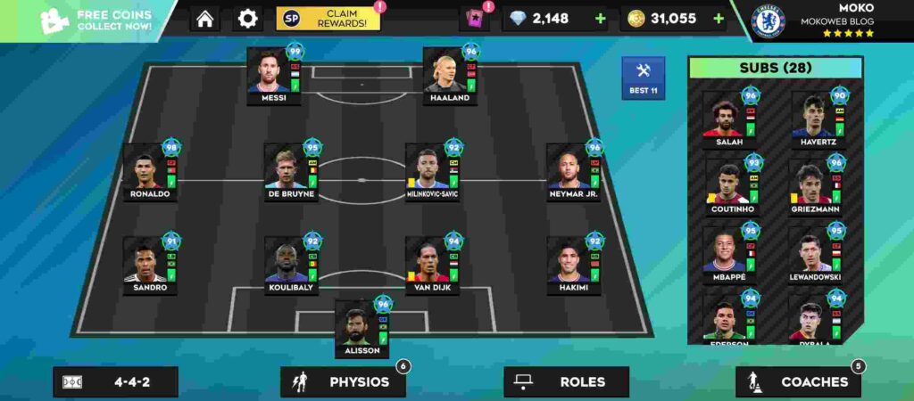 The Best Formations & Tactics In Dream League Soccer 2024