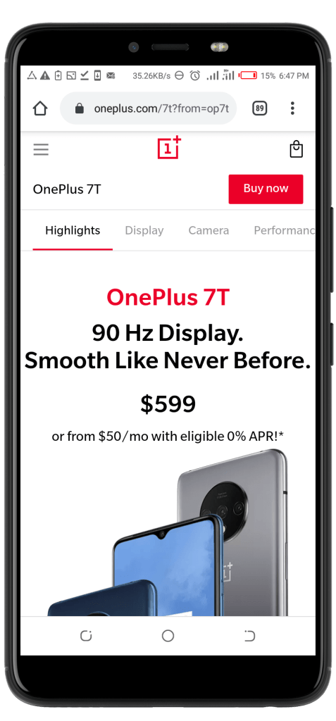 OnePlus 7T Series price