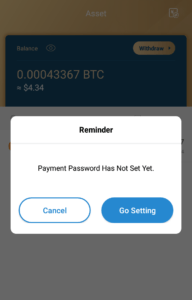 Payment password on West Coast