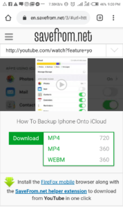 youtube video download view link