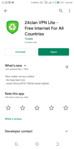 Airtel Social Bundle 500MB For N100 Power Up With 24Clan VPN Lte On play store