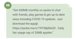 mtn free 600mb from ayoba