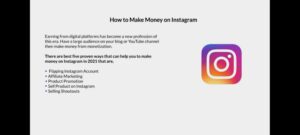 How To Make Money On Instagram 2021