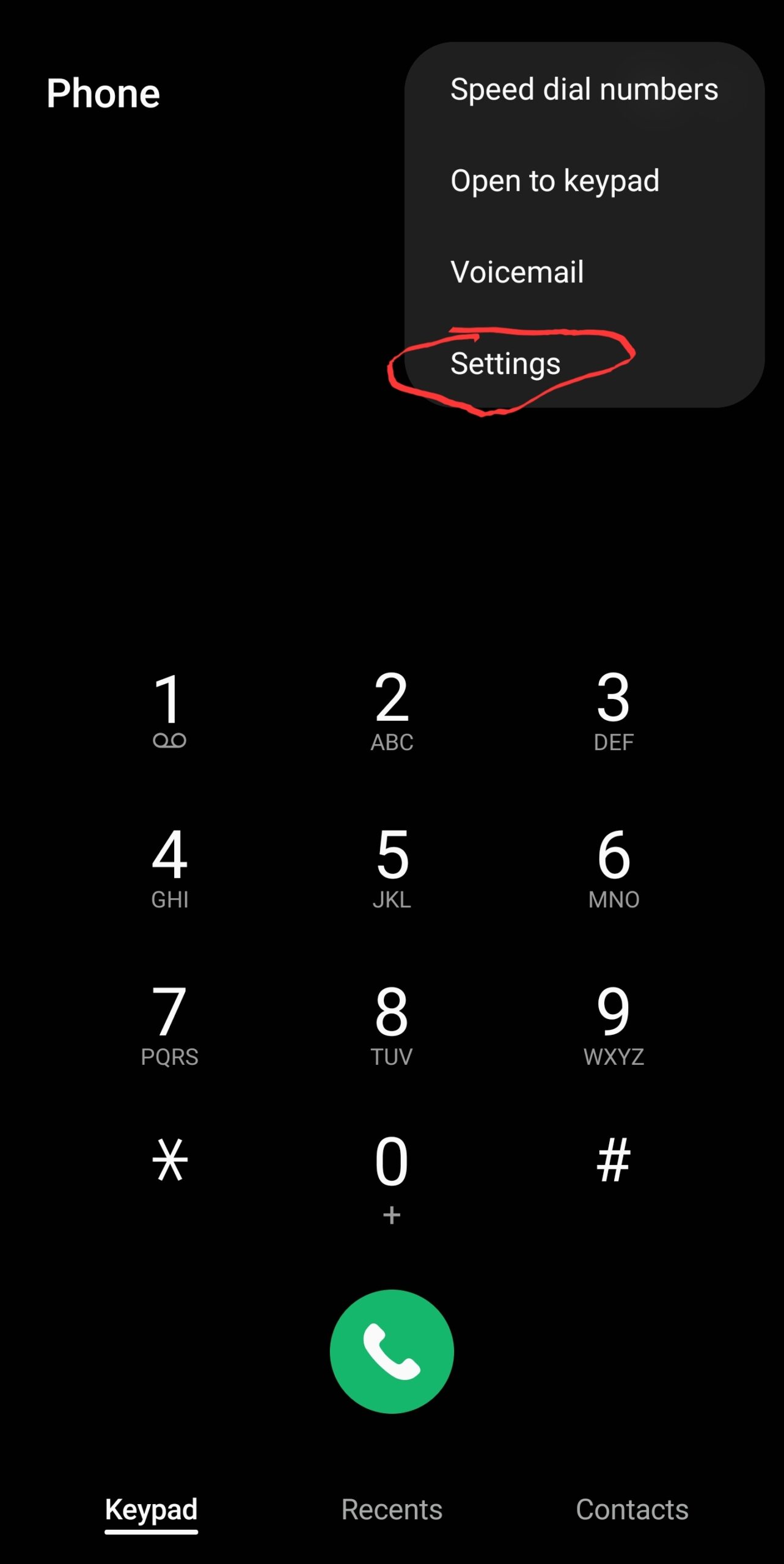 Change call background on Samsung