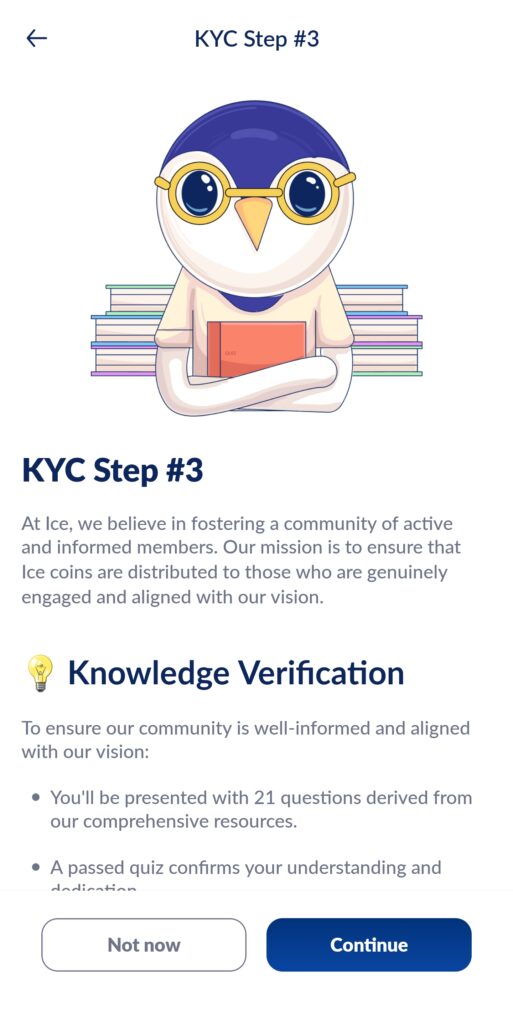 Ice network kyc 3